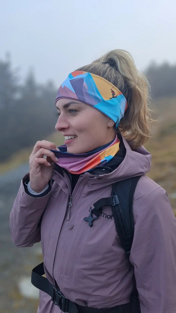 Sportovní čelenka Horský lyžař