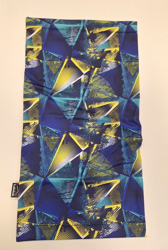 Sportovní nákrčník Blue triangles