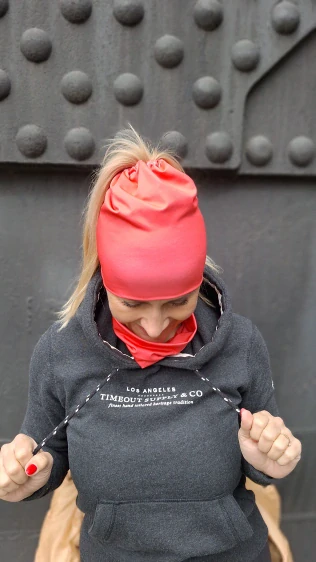 Sportovní jednobarevná culíkovka Peach