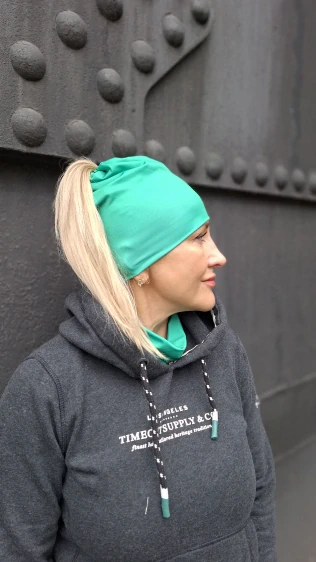 Sportovní jednobarevná culíkovka Zelená