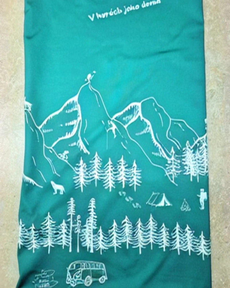 Sportovní nákrčník Horské dobrodružství - Smaragd