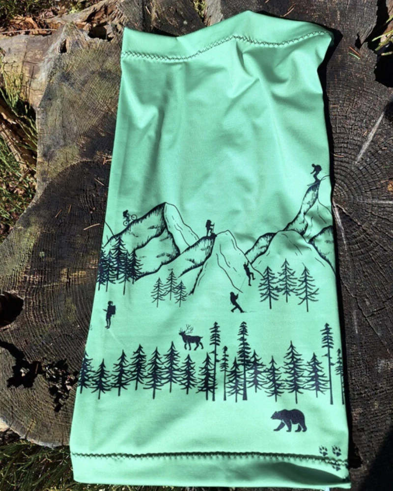 Sportovní nákrčník Horské dobrodružství - Mint