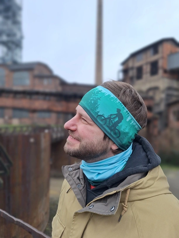 Sportovní nákrčník BIKER - Zelený