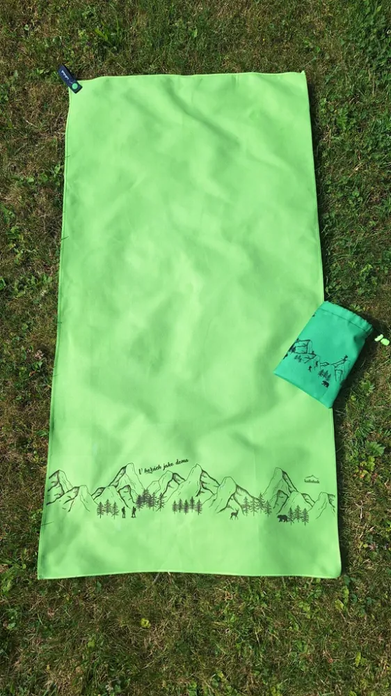 Rychleschnoucí ručník - Horské dobrodružství - Zelená
