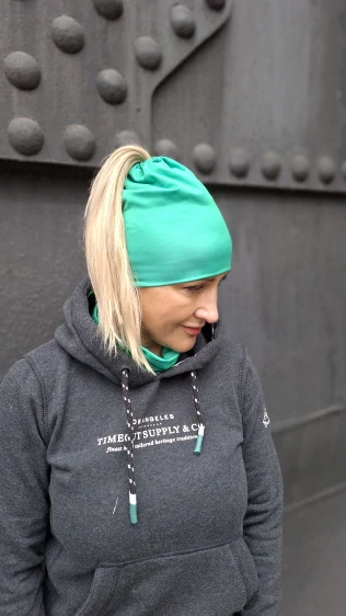 Sportovní jednobarevná culíkovka Zelená