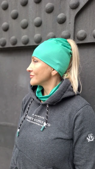 Sportovní jednobarevný nákrčník - Zelená