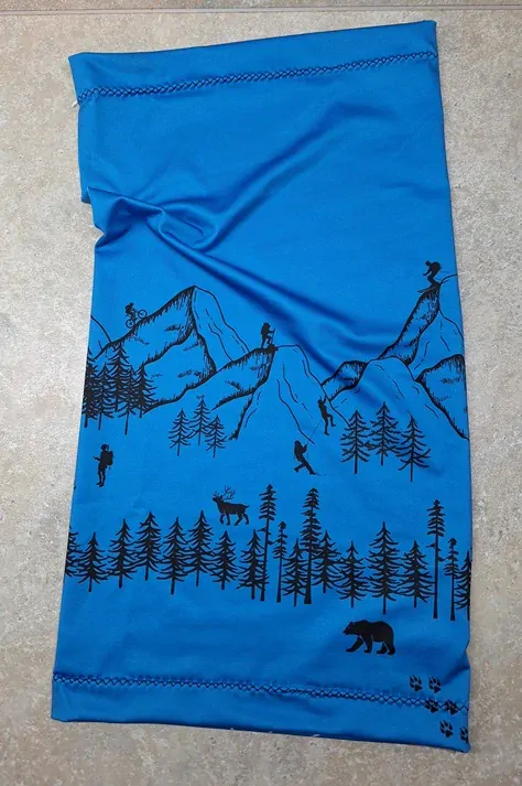 Sportovní nákrčník Horské dobrodružství - Modrá