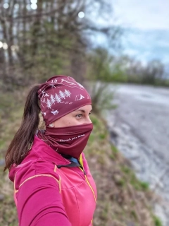 Sportovní nákrčník Horské dobrodružství - Vínová