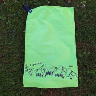 Malý rychleschnoucí ručník - Horské dobrodružství - Zelená