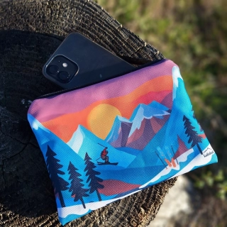 Malá nepromokavá taštička - Horský lyžař