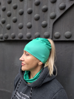 Sportovní jednobarevná culíkovka Zelená