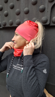 Sportovní jednobarevný nákrčník - Peach