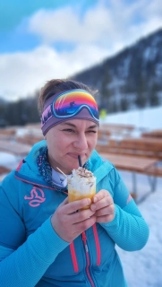 Sportovní čelenka Ski lady